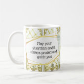 Mug Vitraux de l'ange gardien Guardian citation angéli (Gauche)