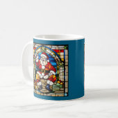 Mug Vitraux de Noël de Père Noël (Devant gauche)