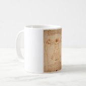 Mug Vitruvian Man par Leonardo da Vinci (Devant gauche)