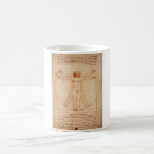 Mug Vitruvian Man par Leonardo da Vinci
