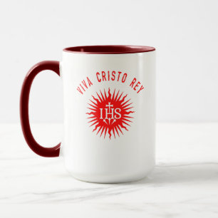 Mug Viva Cristo Rey Catholique Cristeros Cadeau