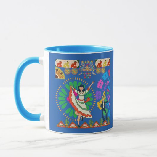 Mug Viva Fiesta Dreams bleu (Gauche)