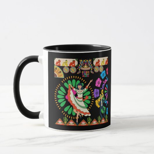 Mug Viva Fiesta Dreams noir (Gauche)