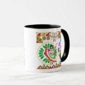 Mug Viva Fiesta Dreams noir & blanc (Devant droit)