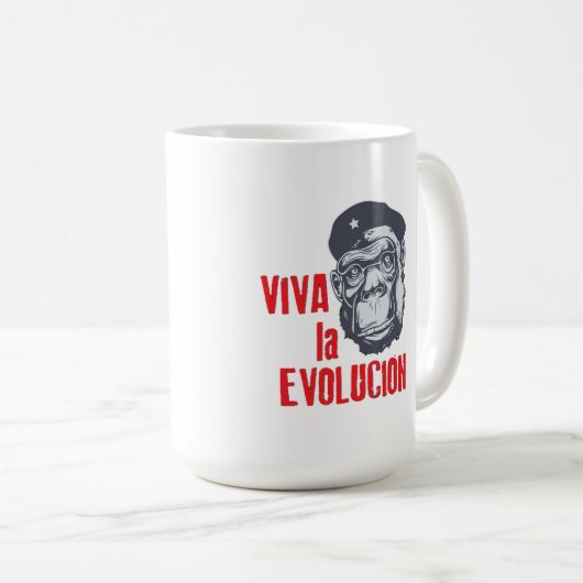 Mug "Viva la Evolucion" (Long Live Evolution). (Devant droit)