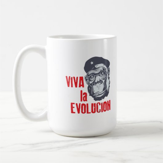 Mug "Viva la Evolucion" (Long Live Evolution). (Gauche)