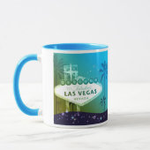 Mug Viva Las Vegas Cyan Blue Mariage cadeau (Gauche)