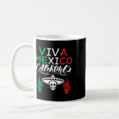 Mug Viva Mexique Cabrones Fête de l'Indépendance Drape (Gauche)