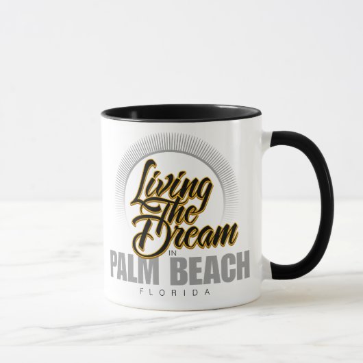 Mug Vivant le rêve dans le Palm Beach (Droite)
