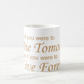 Mug Vivant - Mourir demain jaune (Centre)