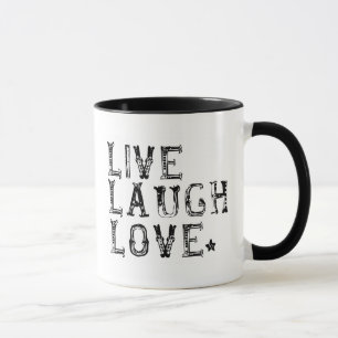 Mug vivant, rire, amour