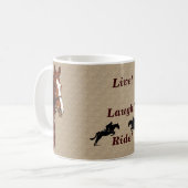 Mug Vivant ! Rire ! Cheval de tour (Devant gauche)