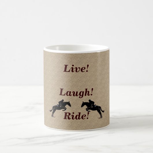 Mug Vivant ! Rire ! Cheval de tour (Centre)