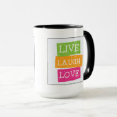 Mug Vivent l'amour 2 de rire (Devant droit)