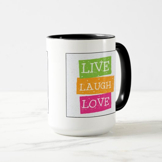 Mug Vivent l'amour 2 de rire (Devant droit)