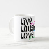 Mug Vivent l'amour de rire (Devant gauche)