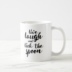 Mug Vivent le rire et lèchent la cuillère