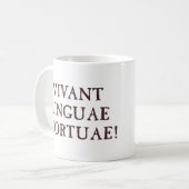 Mug Vivent longtemps les langues mortes - latin (Devant gauche)