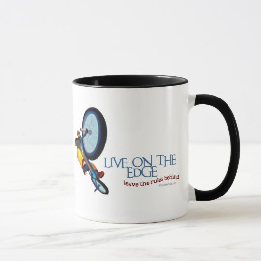 MUG VIVENT SUR L'EDGE-LEAVE LES RÈGLES DERRIÈRE (Droite)