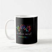Mug Vivez Amour Acceptez la sensibilisation à l'autism (Gauche)
