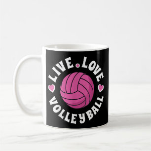 Mug Vivez Amour Volleyball Pour Femmes Filles Volleyba
