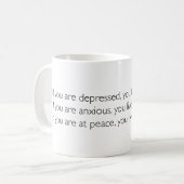 Mug Vivez dans la citation de motivation actuelle (Devant gauche)