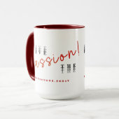 Mug Vivez la passion - Sentez l'amour (Devant gauche)