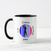 Mug Vivez, rêvez, respirez golf (Gauche)