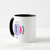 Mug Vivez, rêvez, respirez golf (Devant gauche)