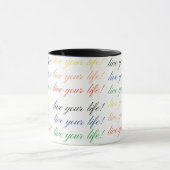 Mug Vivez votre couleur de vie (Centre)