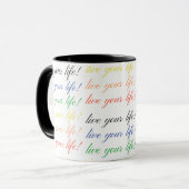 Mug Vivez votre couleur de vie (Devant gauche)