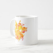 Mug Vivid Aquarelle Splash Chien Empreinte de patte (Devant gauche)