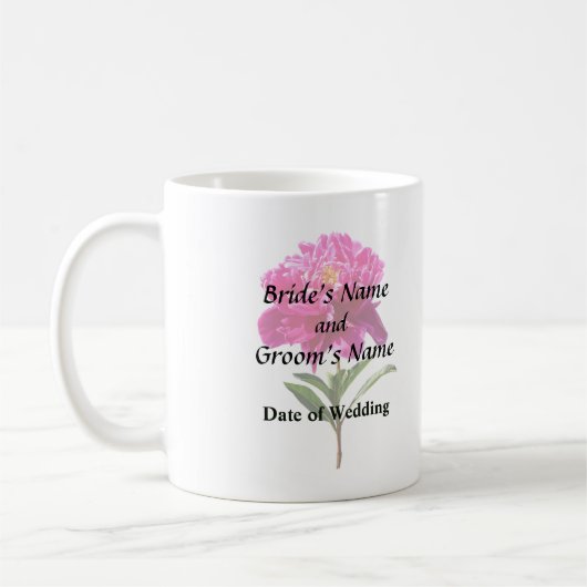 Mug Vivid Peony rose (Gauche)