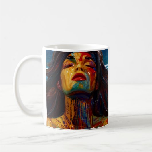 Mug Vivid Portrait Abstrait (Gauche)