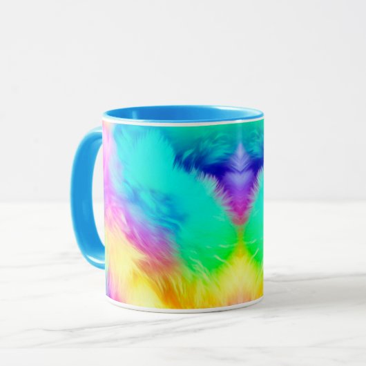 Mug Vivid Rainbow Fluffy Fur Texture-75201 (Devant gauche)