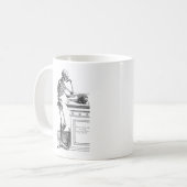 Mug Vivitur Ingenio - squelette (Devant gauche)