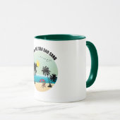 Mug vivre au soleil et au sable (Devant droit)