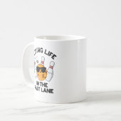 Mug Vivre Dans La Voie Rapide Drôle Bowling Pun (Devant gauche)