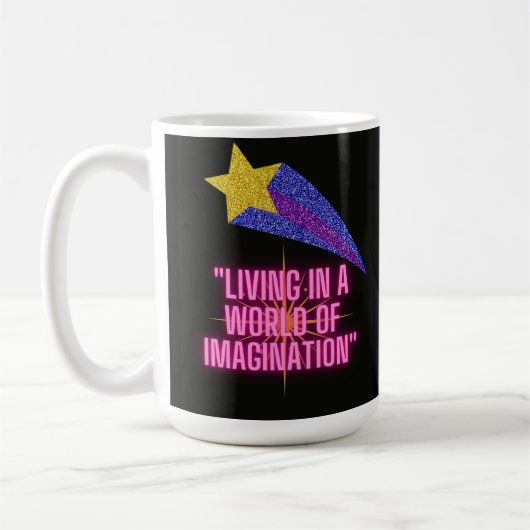 Mug vivre dans un monde d'imagination (Gauche)