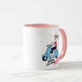 Mug Vivre La Vida Lola Scooter Graphic (Devant droit)