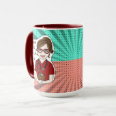 Mug Vivre la vie de l'épouvantail | Humour professionn (Devant gauche)