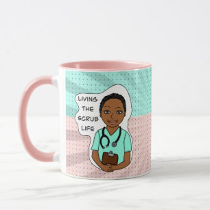 Mug Vivre la vie de l'épouvantail   Infirmière, aidant