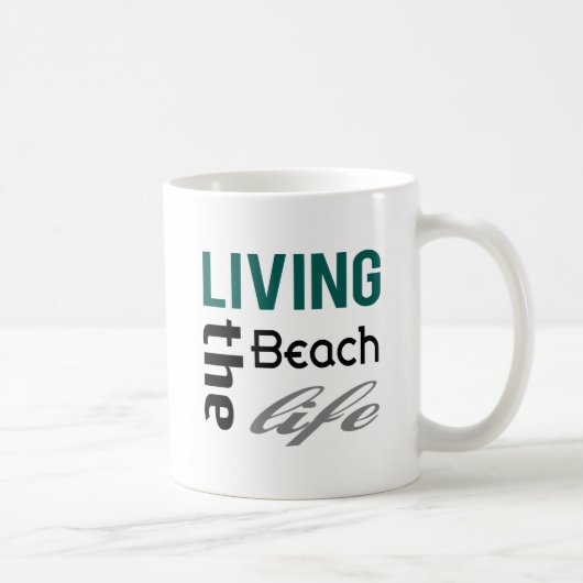 Mug Vivre La Vie De Plage (Droite)