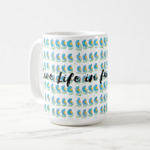 Mug vivre la vie en pleine floraison