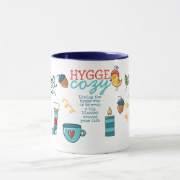 Mug Vivre la vie Hygge - Cosy Folk Art