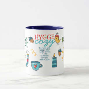 Mug Vivre la vie Hygge - Cosy Folk Art