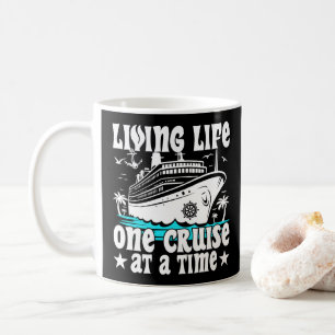 Mug Vivre la vie une croisière à la fois Famille en cr
