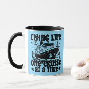 Mug Vivre la vie une croisière à la fois Vacances en f