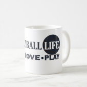 Mug Vivre l'amour jouer de basket vie (Devant droit)