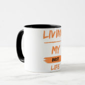 Mug vivre ma meilleure vie (Devant gauche)